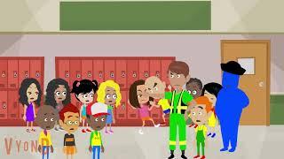 Dora and Caillou fight in schoolDora gets grounded