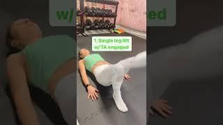 Postpartum Core Exercises how to SAFELY work up to ab exercises you want to do