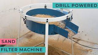 Make A Sand Sieving machine  DIY Drill Powered Sand Sieving Machine