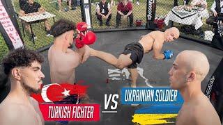 Clash of Warriors Turkish MMA Fighter vs. Ukrainian Soldier  Outdoor Octagon  FCL