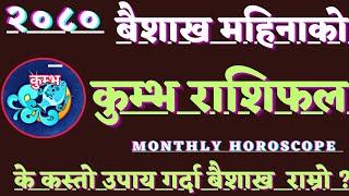 Kumbha Rashi l Baisakh Mahina Ko Rashifal 2080 l बैशाखको राशिफल । Monthly Horoscope