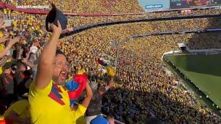 Soccer fans brave heat to watch Brazil vs. Colombia in Copa America at Levis Stadium