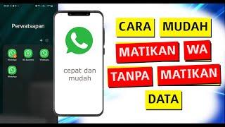 Cara Mudah Mematikan WA Tanpa Mematikan Data