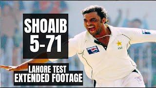Shoaib Akhtar 5 Wickets Super Spell Dangerous Bouncers with Best Fast Bowling  Pakistan vs England