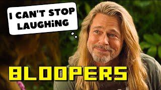 BRAD PITT BLOOPERS COMPILATION. Snatch Bullet Train Troy Moneyball Oceans trilogy etc