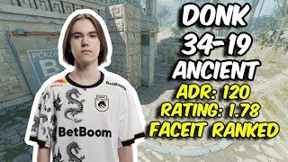 donk 34 Kills Ancient FACEIT Ranked July 27 2024  CS2 POV