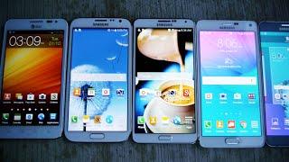 Samsung Galaxy Note 5 vs 4 vs 3 vs 2 vs 1 Drop Test