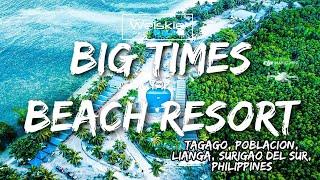 BIG TIMES BEACH RESORT via Aerial shot in 4K Ultra HD  Lianga Surigao del Sur Philippines