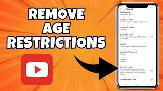 How To Remove Age Restriction On YouTube App IOS and Android