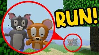 IF YOU SEE TOM AND JERRY IN MINECRAFT WORLD RUN FUN AND MADNESS IN Garrys Mod