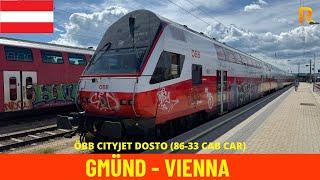 Cab Ride Gmünd NÖ - Vienna Franz Joseph Railway Austria train drivers view 4K
