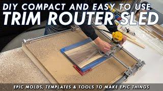 Small Trim Router Sled - Easily Flatten Wood Projects Up To 24 Wide - Crafted Elements