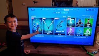 My Sons Reaction To The *NEW* NINJA Skin In Fortnite