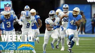 Detroit Lions vs. Los Angeles Chargers  2023 Week 10 Game Highlights