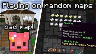 playing random bedwars map hypixel bedwars