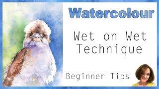 Wet in Wet Watercolor Technique  Beginner Watercolor Techniques 