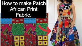 HOW TO MAKE A PATCH FABRIC FROM SCRATCH Quick and easy Tutorial.