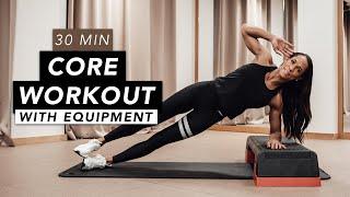 HOME WORKOUT  CORE WITH EQUIPMENT  REBECCA BARTHEL