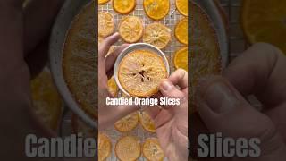 Candied Orange Slices #candiedfruit #candied #holidayrecipes #holidaybaking #orange #recipe