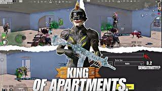 KING OF APARTMENTS   FASTEST 3 FINGER PLAYER  BGMI  1V4 CLUTCHES