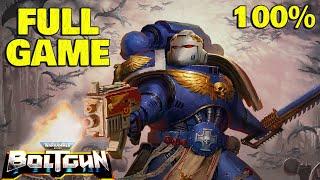 Warhammer 40k Boltgun 100% Walkthrough Part 1 FULL GAME - All Secrets & Achievements