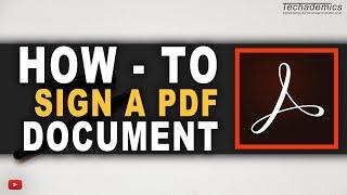 How To Sign PDF Document With Digital Signature - Tutorial