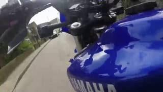 360° ROTATING WRIST STRAP TEST on my YAMAHA XT600 using my gopro hero 3 +