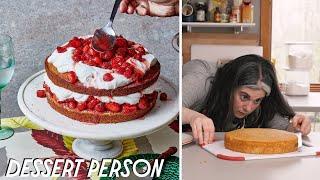 The Ultimate Strawberry Layer Cake With Claire Saffitz  Dessert Person