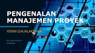 ManPro01 Pengenalan Manajemen Proyek