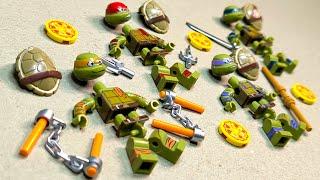 lego ninja turtles TMNT  michelangelo  donatello  leonardo  minifigures lego unofficial