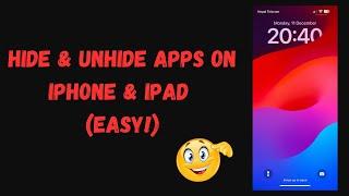  Hide & Unhide Apps on iPhone & iPad EASY 