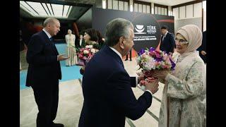 President Erdoğan and Uzbek President Mirziyoyev visit the exhibition