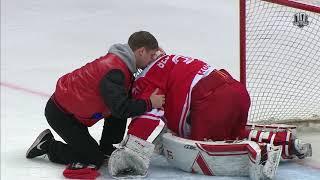 Nikita Bespalovs phenomenal glove save and injury