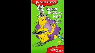 Dr. Seuss Classics Green Eggs and Ham and Other Stories & Grinch Night 1998 VHS