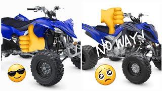 Why I choose the YFZ450R over the raptor 700