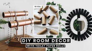 EASY DIY Room Decor with TOILET PAPER ROLLS  *Looks Super Expensive*