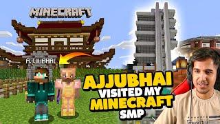 @TotalGaming093 Visited My Minecraft SMP  AjjuBhai & AmitBhai in Survivors SMP