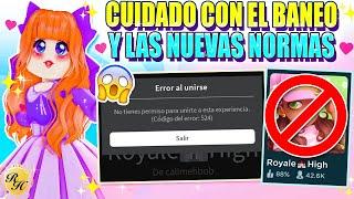  CUIDADO CON EL BANEO  NUEVAS REGLAS  NUEVO SET o ACCESORIO SECRETO  Royale High ROBLOX