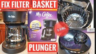 HOW TO FIX FILTER BASKET Mr. Coffee 5-Cup Programmable Coffee Maker 25 oz. Mini Brew LEAKING