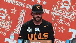 2024 Mens College World Series Tennessee Game 6 Postgame Press Conference
