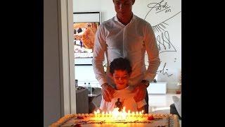 cristiano ronaldo with his son  30th Birthday celebrations 