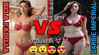 Barbie Imperial VS Bella Padilla Swimsuit Attire Who the Sexy 