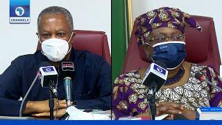 Press Briefing Geoffrey Onyeama Speaks On WTO DG As Okonjo-Iweala Visits To Nigeria