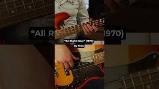 one of my favourite bass lines of all time  All Right Now 1970 by Free #shorts #bassguitar #free