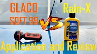 GLACO SOFT99 vs RAIN-X application and first comparison of the best water repellents on the market