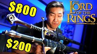 $200 VS $800 Lord of the Rings Swords - Battle Ready or FAKE?