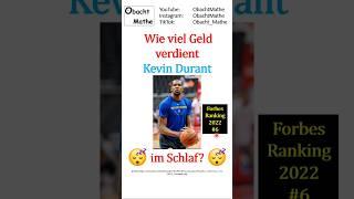  Wie viel Geld verdient Kevin Durant im Schlaf?   #shorts  ObachtMathe