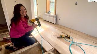 FINALLY Installing HARDWOOD FLOORING in my Kitchen