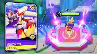 Blaziken Default vs Champion Style Holowear Comparison - Pokemon Unite