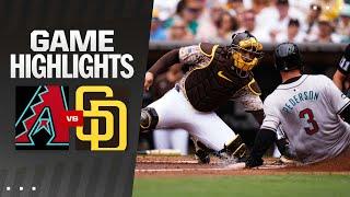 D-backs vs. Padres Game Highlights 6924  MLB Highlights